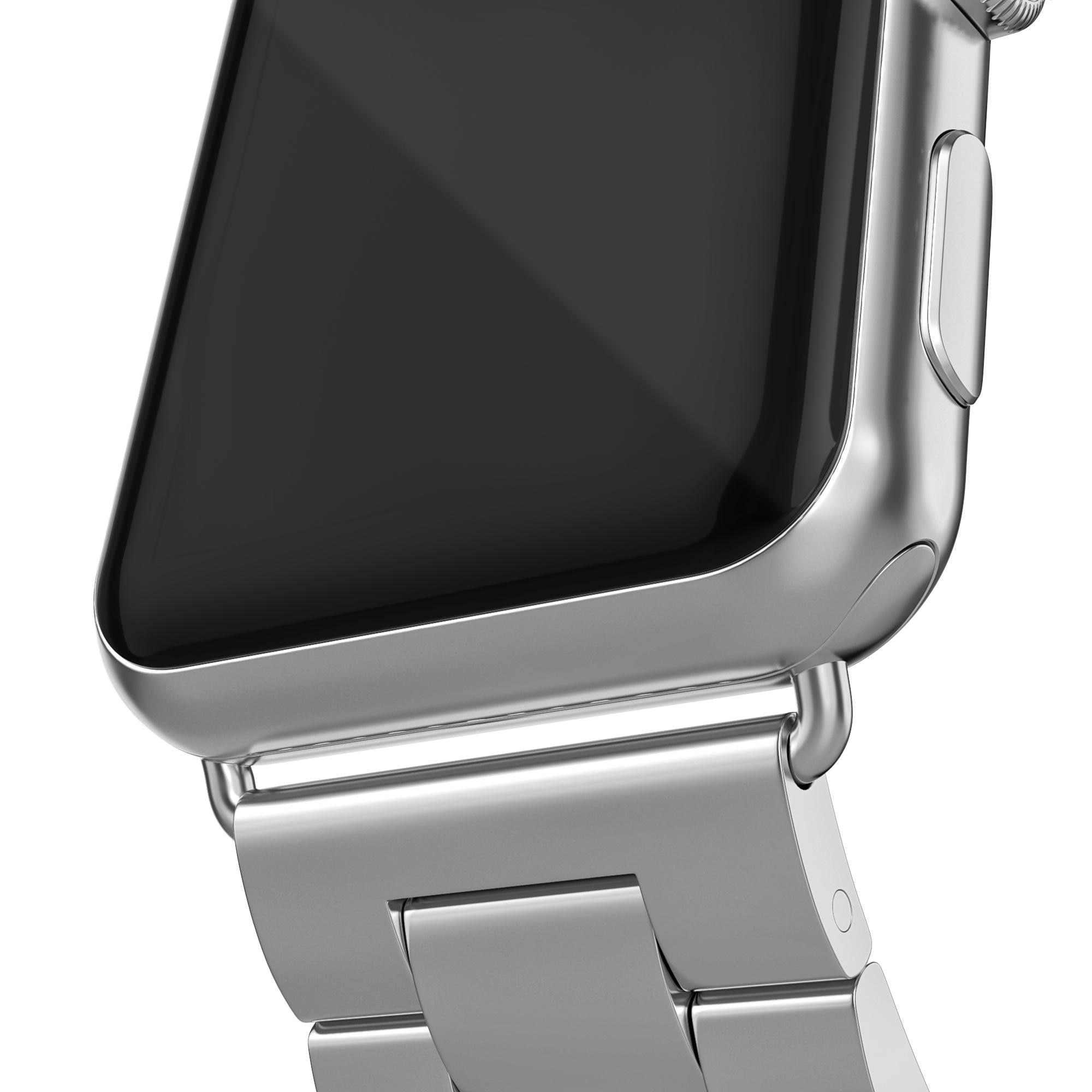Apple Watch 41mm Series 8 Armband aus Stahl silber