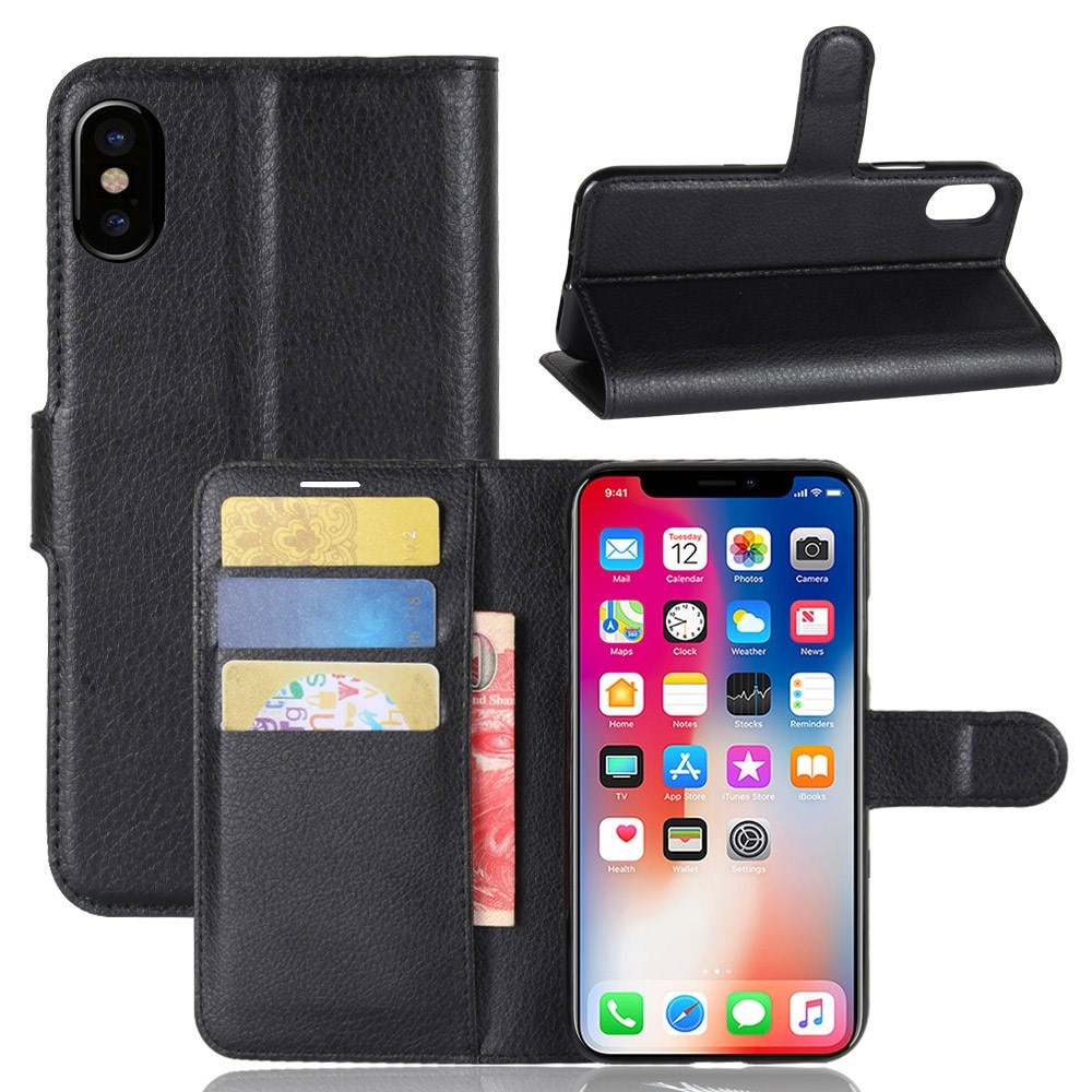 iPhone X/XS Handytasche Schwarz