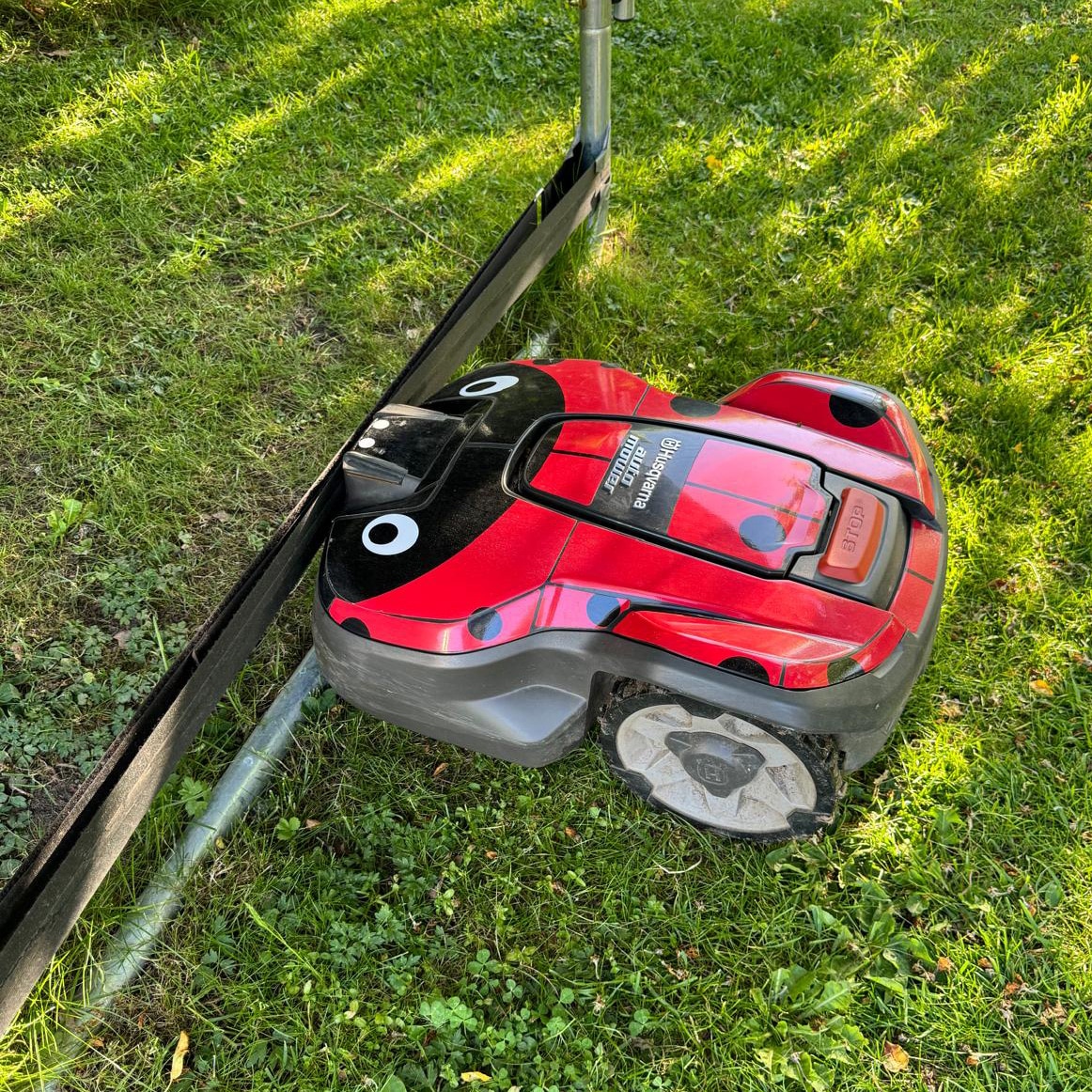 Stopp für Mähroboter bei Trampolinen, 4 Stück